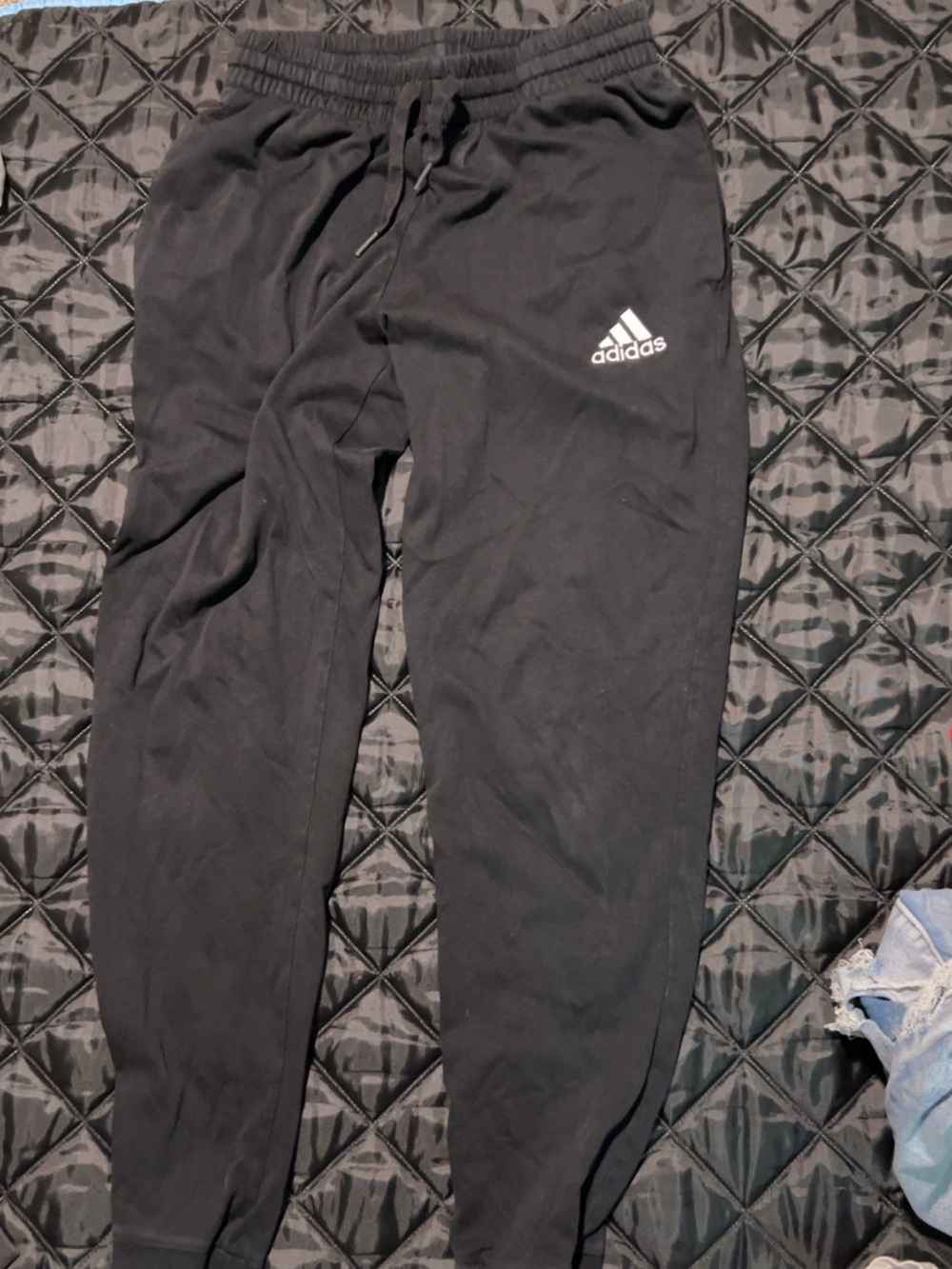 adidas Black Kids Sweat Joggers with Logo
